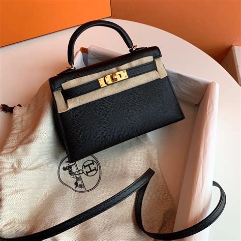 mini kelly hermes black|Hermes kelly mini size.